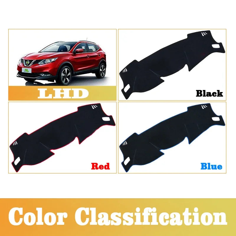 For Nissan Qashqai J11 2014~2024 2025 Car Console Non-slip Mat Dashboard Cover Sunshade Anti-UV Carpets Pad Interior Accessories
