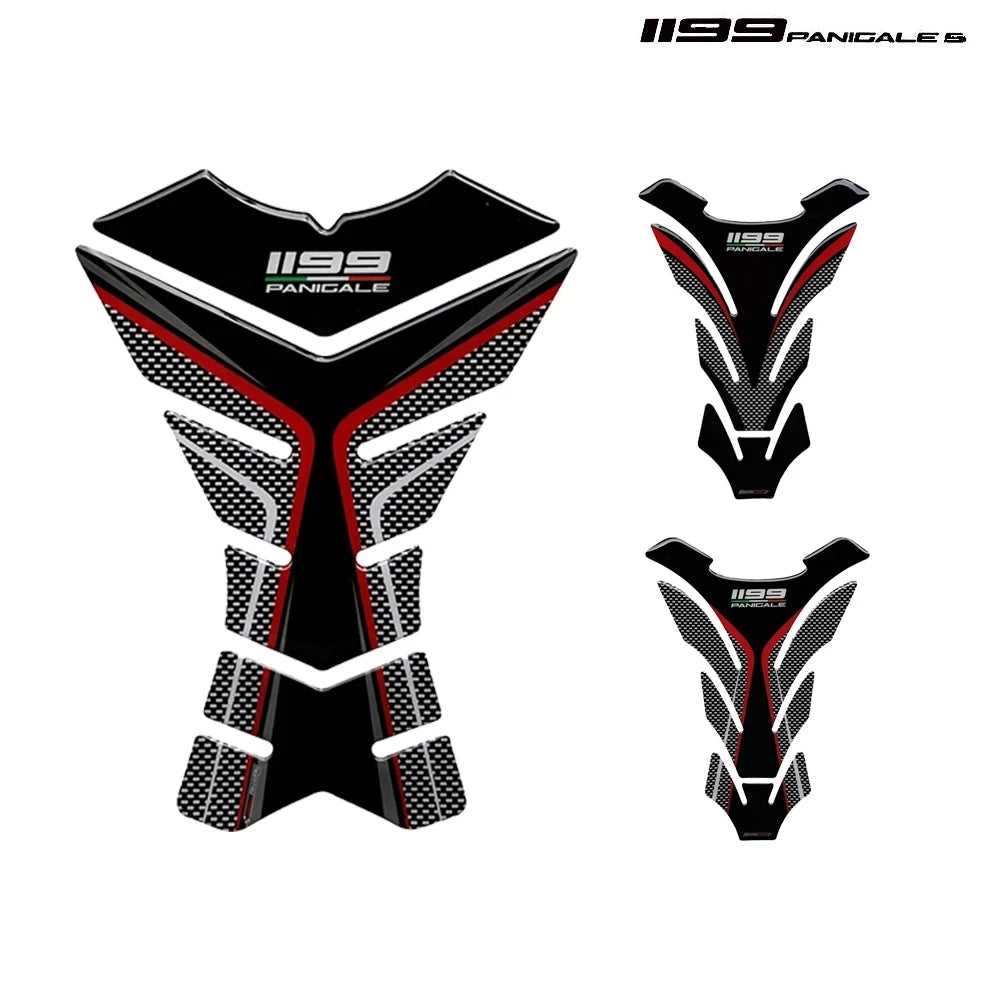 Motorcycle Gel Fuel Oil Tank Pad Fish Bone Protector Racing Sticker Tank Cap Cover For Ducati Panigale 1199 1199S 1199R
