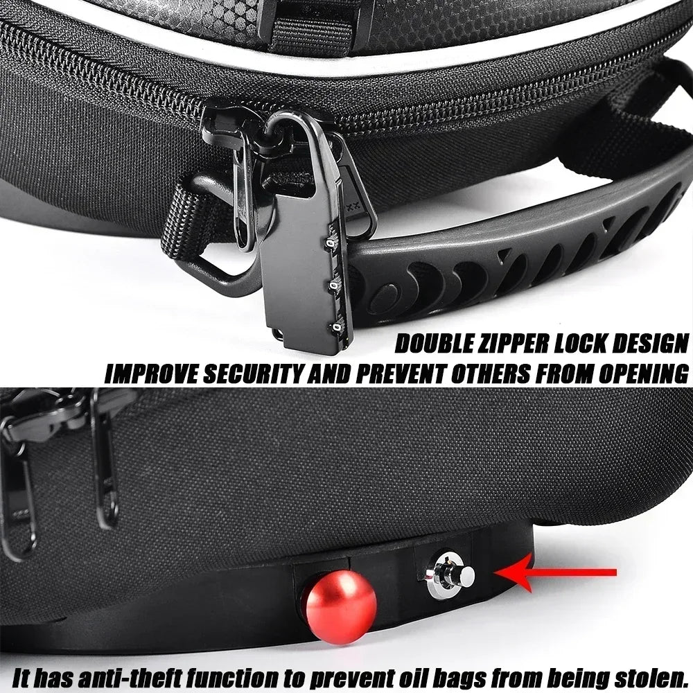 For KAWASAKI Z1000/SX Z800 Z750/R ER6N ER6F Z1000SX NINJA Motorcycle Quick Lock Bag Navigation Racing Backpack Tank Bag Luggage