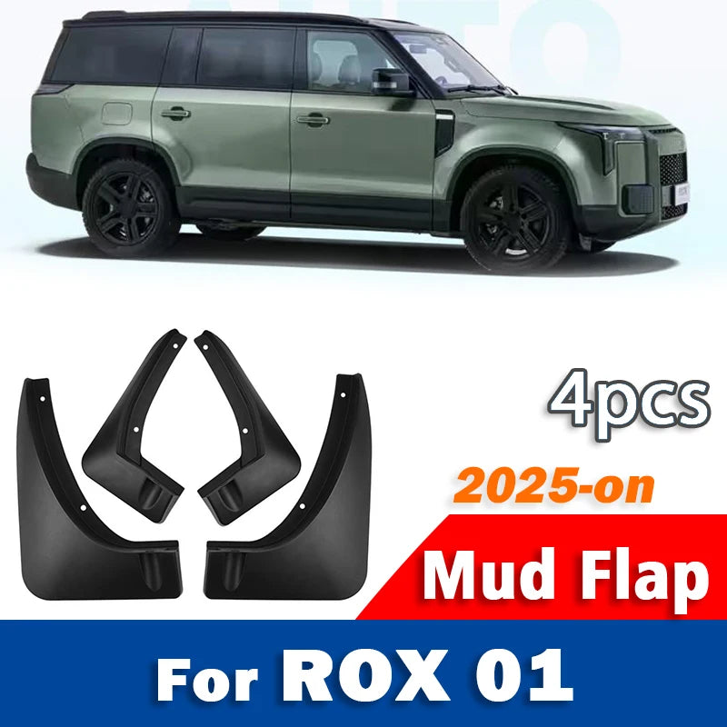 2025 2026 FOR NEW ROX 01 Mud Flap Guards Splash Mudguard Fender Mudflaps Car Accessories Front Rear 4PCS