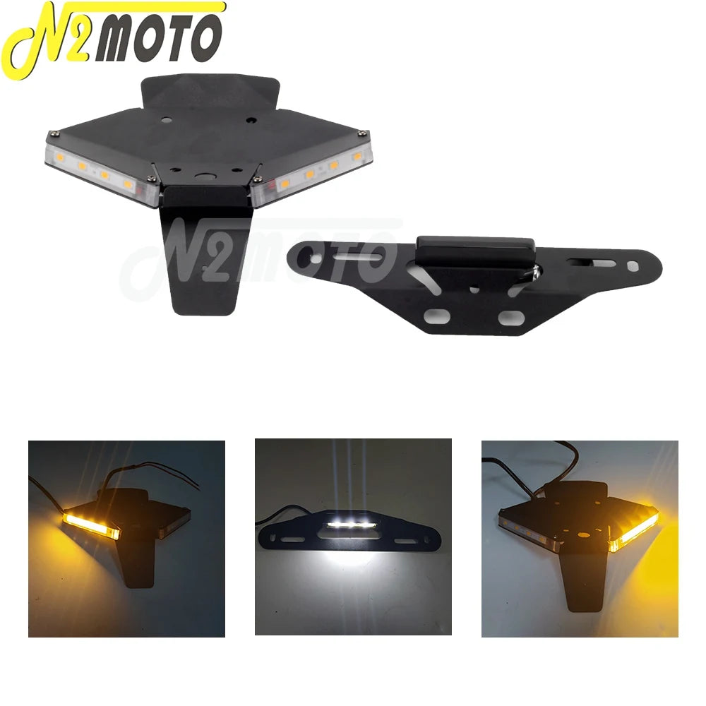 LED Turn Signals License Plate Holder Tail Tidy Fender Eliminator Kit For Ducati Panigale Streetfighter V4 R S V2 V4S 2018-2022
