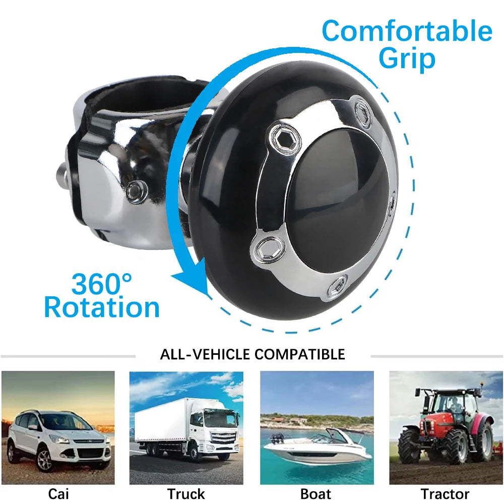 Labor Saving Control On The Car Steering Wheel Turning Ball Handle Rotary Steering Wheels Spinner Knob Steering Wheel Booster