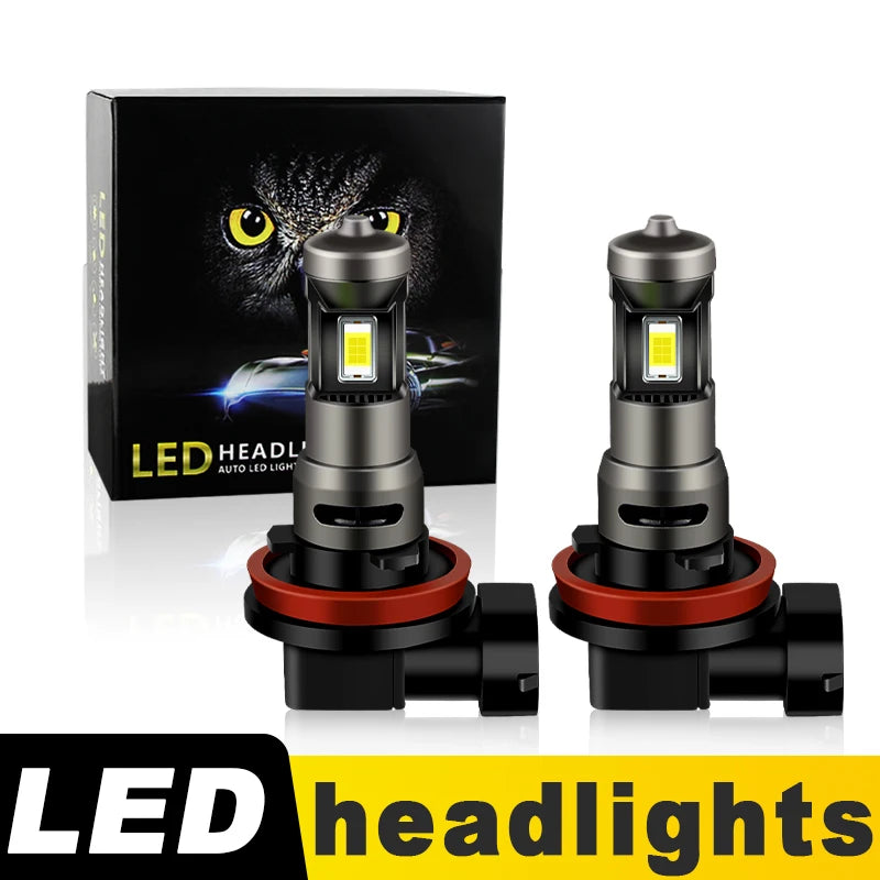 لمبتان LED للمصابيح الأمامية CANbus H11 بقوة 70 واط و12000 لومن عالية ومنخفضة/مصابيح ضباب لسيارة نيسان قشقاي 2 (J11) 2017-2023 2018 2019 2020 2021 2022