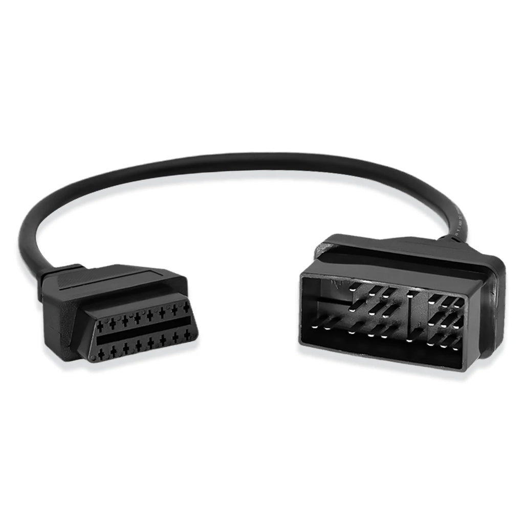22Pin إلى OBD2 لموصل تشخيص تويوتا DLC محول OBD إلى OBD2 لسيارات لاند كروزر/كارينا/كامري/كراون تشخيص K-Line ذو 22 سنًا