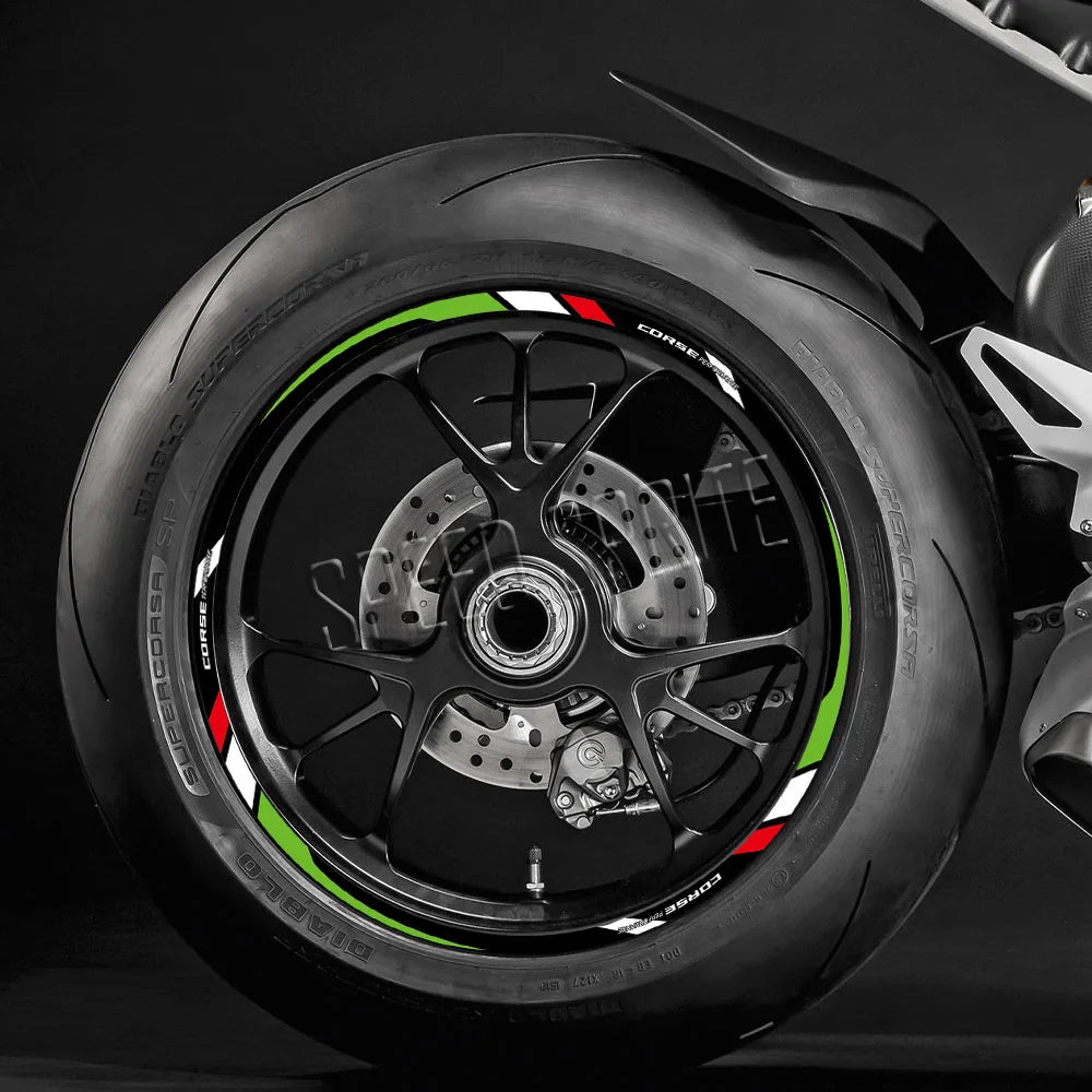 Wheel Sticker Rim Decal Hub Stripe Tape Accessories For Ducati monster 696 821 937 diavel multistrada 1260 1200 panigale v4 848