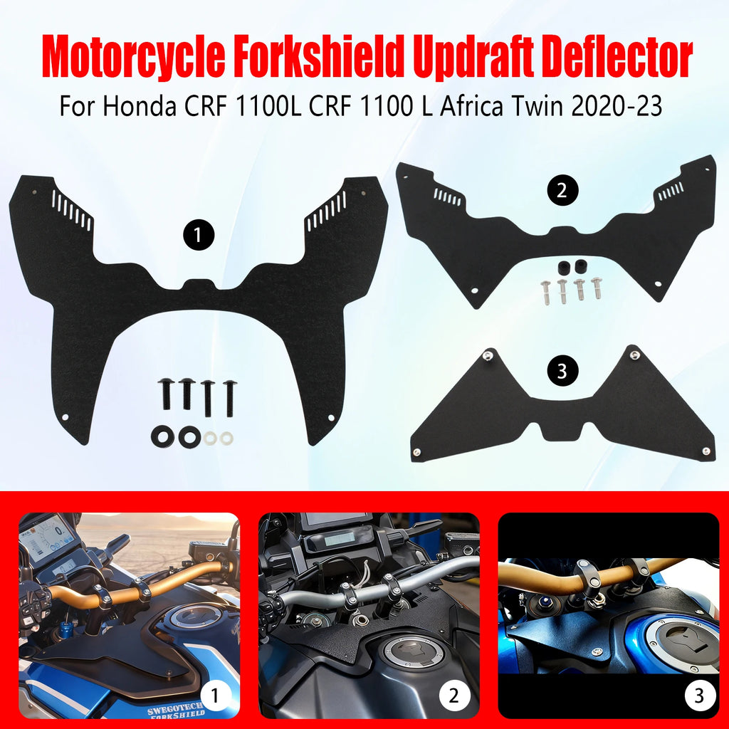 Forkshield Updraft Deflector CRF1100L Moto Fuel Tank Front For Honda CRF1100L CRF 1100 L Africa Twin 2020-2023 Cover Accessories