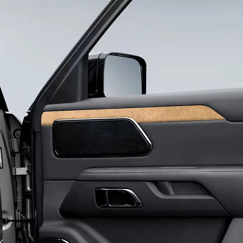 Door Panel Decorative Stickers 7-seater Special Alcantara Suede Car Accessories For 2024 2025 BAIC JISHI Polestones 01 ROX 01