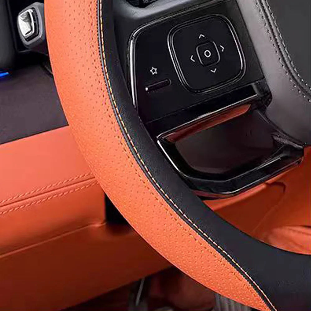 Steering Wheel Cover Anti Slip Handlebar Cover Ultra-thin All Season Universal Fit For 2024 2025 BAIC JISHI Polestones 01 ROX 01