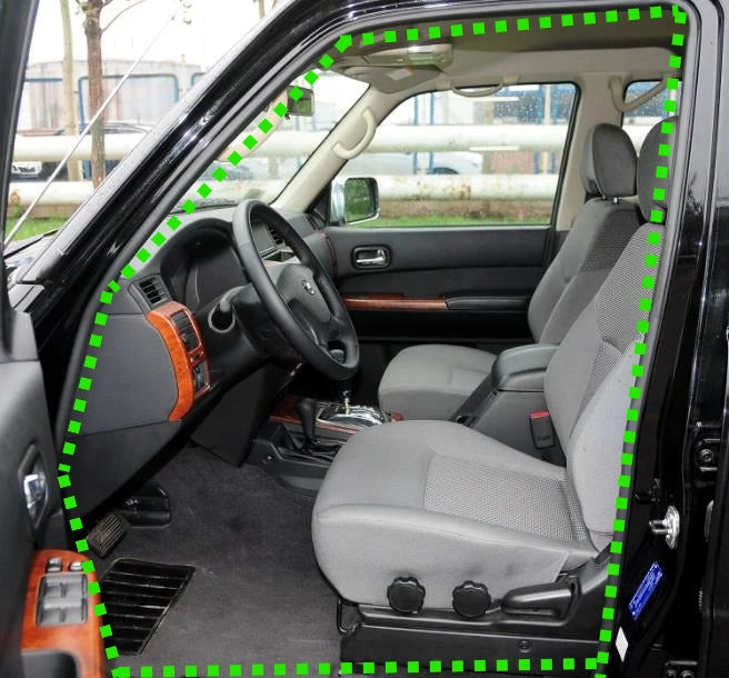 1 Piece Door Rubber Seal for Nissan Patrol Y61 Protect Rubber Weather Seal  for Y61 Seal Rubber Without Clip Accessories