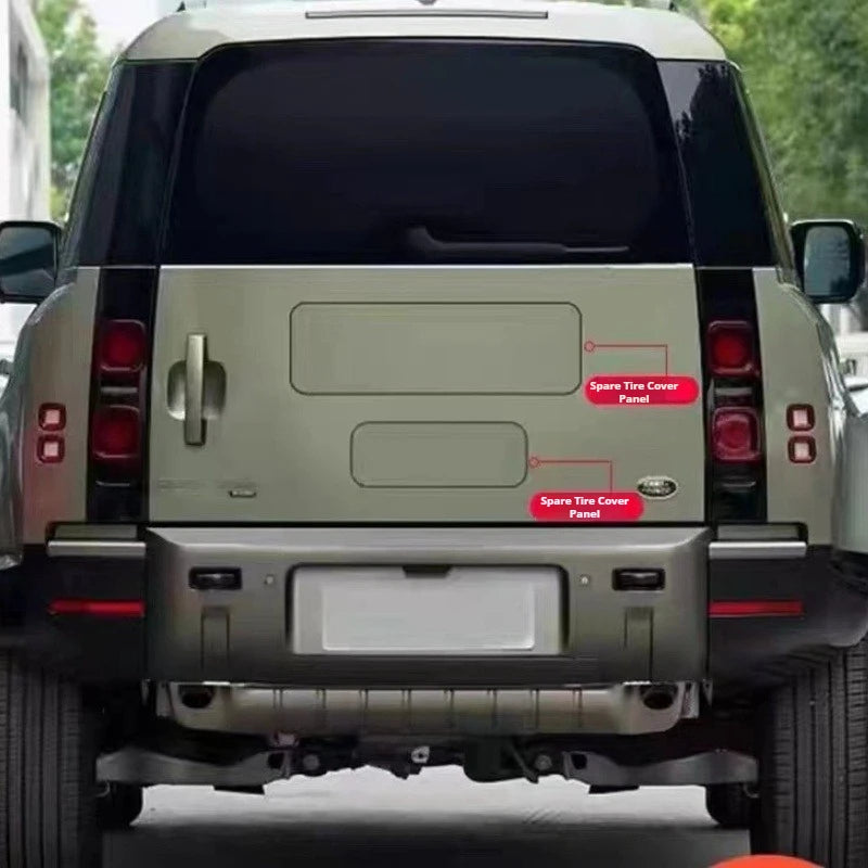 Tailgate Trunk Cover Panel for Land Rover Defender L663 2020-2025 90/110/130 Spare Tire Cover Board Protective Cover Decoration