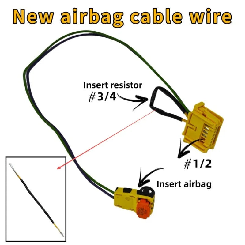 For Mercedes Benz Steering Wheel CableHigh quality Airbag Wiring Loom Harness Plug Connector