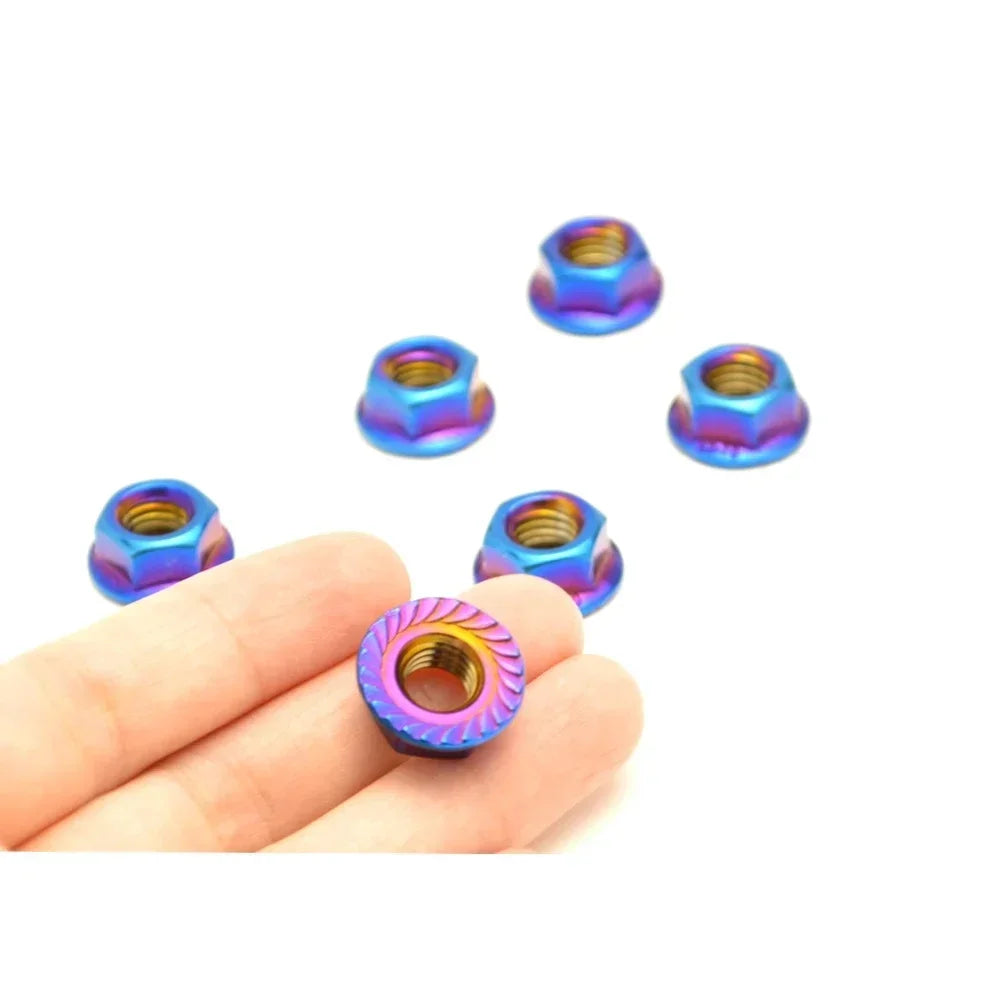6Pcs M10x1.25 Rear Sprocket Wheel Nuts 6 Pcs For Kawasaki Ninja 1000 Z1000S Z1000SX Ninja 650R ER-6f EX-6 Ninja 650 ER-6n ZX-6/Z