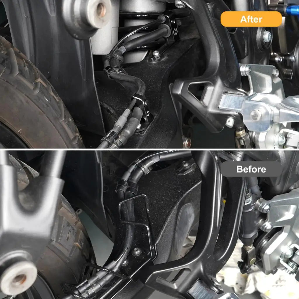 For Yamaha Tenere 700 Rear Brake Line Hose Snap Clamp Tenere 700 T700 XTZ 700 2019-2024 Rally Edition 2020-2023 2024 World Raid