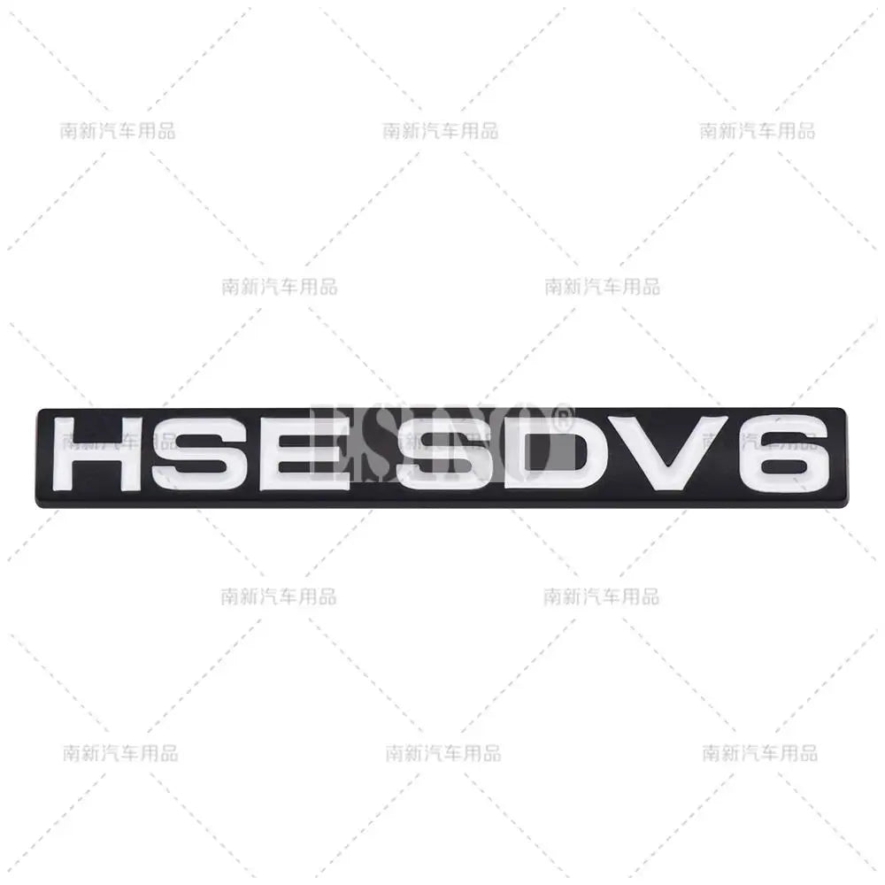 New 3D HSE SDV6 SDV8 ABS Adhesive Emblem Badge Decal for Land Rover Ranger Rover Voguese Defender