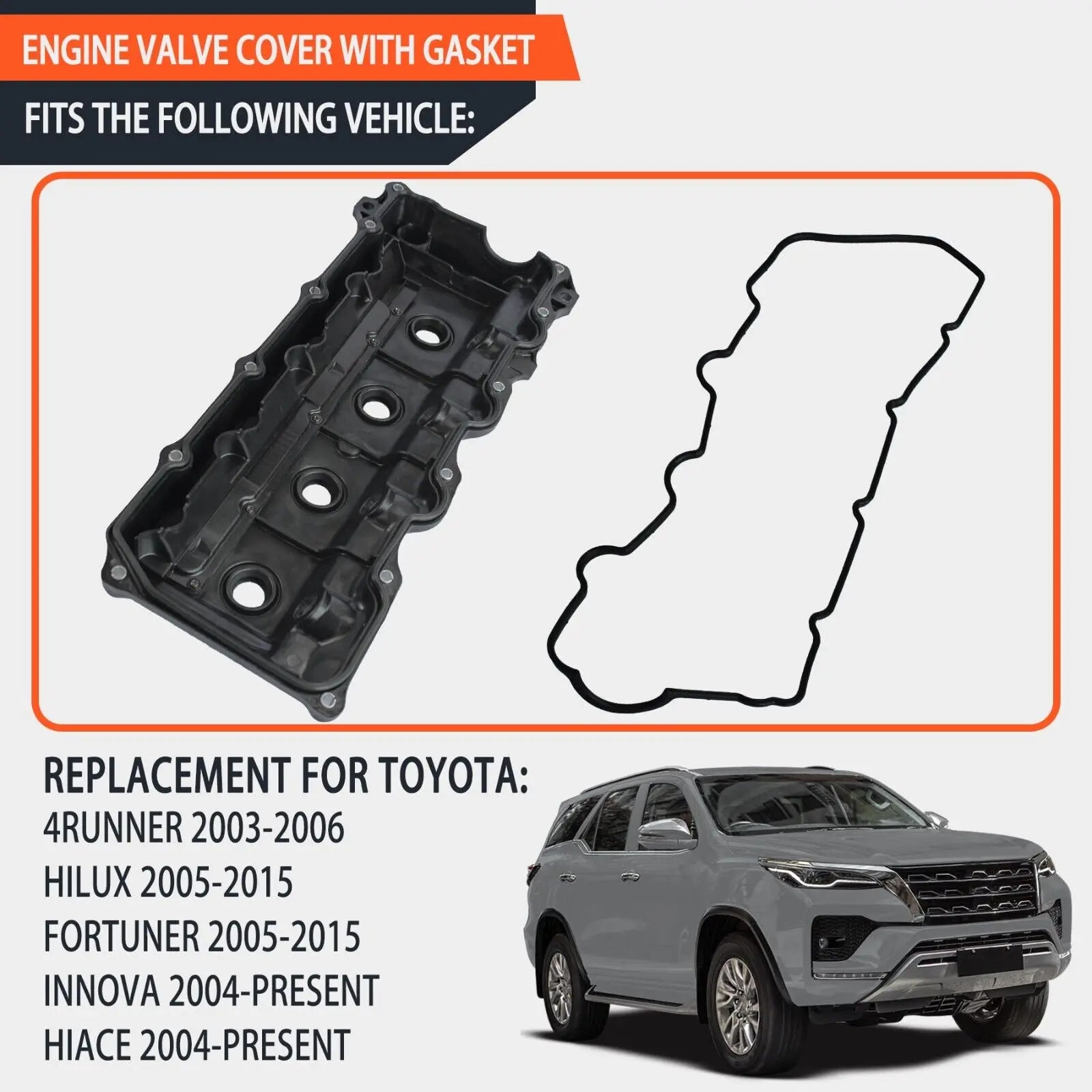 FIT For Toyota Land Cruiser 4Runner 1KD 2KD Hilux Hiace 11210-30081 Valve Cover