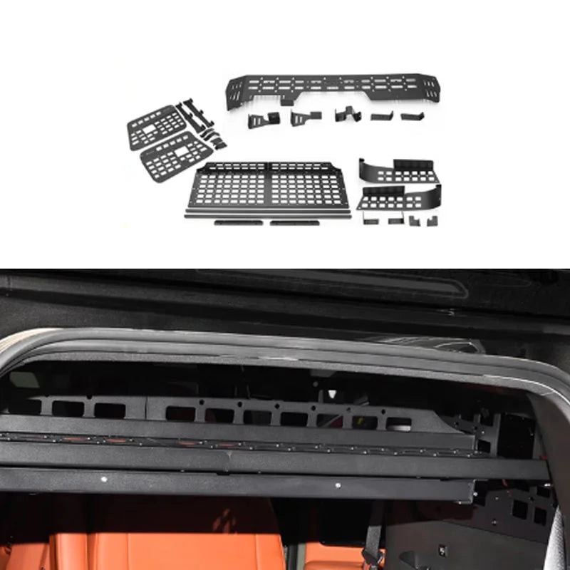 Rear Tailgate Storage Rack, Aluminum Trunk Storage Box, Interior Tailgate Modification Part for  Rox 01 Car Accessories