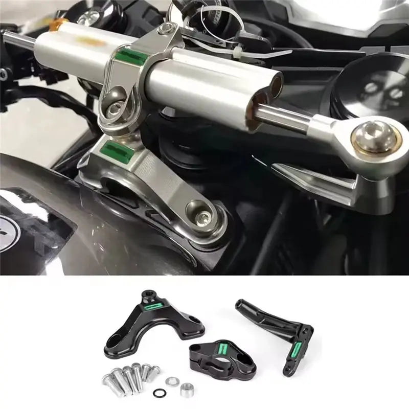Motorcycle Accessories Steering Damper Stabilizer Bracket Mount Kit For Kawasaki Ninja ZX-6R ZX6R ZX 6R 2024