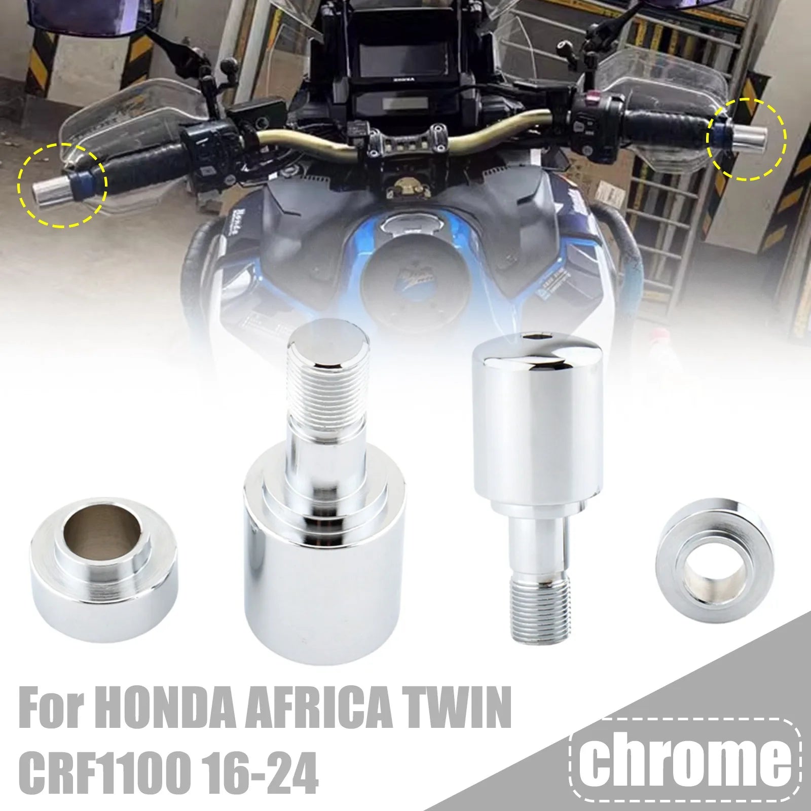 Motorcycle Handlebars Plug End Cap Grip Bar For HONDA AFRICA TWIN CRF1100 CRF1000 XADV750
