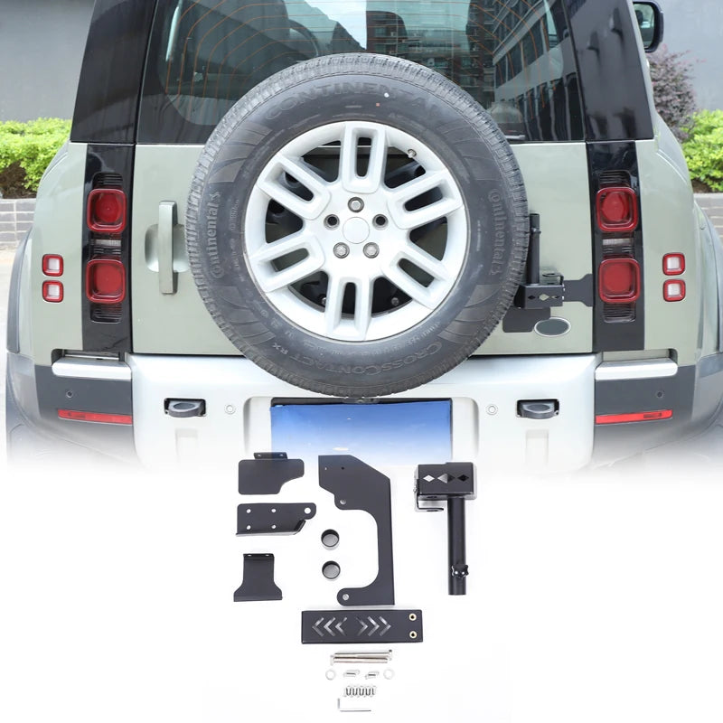 For Land Rover Defender 90 110 130 2020+ Aluminum Alloy Black Car Tailgate Window Storage Fence Foldable Pallet Rack Accessories