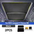 Sunroof Shade Electrostatic Adsorption For BYD Leopard 5/8 Denza B5/8 2024+ Roof UV Protection Thermal Insulation Auto Parts