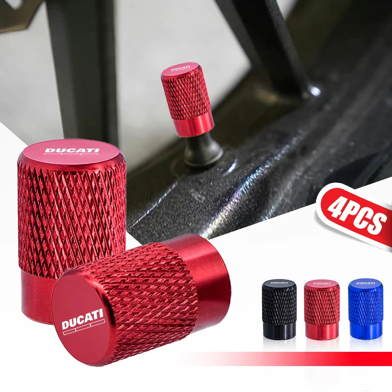 Motorcycle Tire Valve Air Port Stem Cover Cap Plug Waterproof for Ducati Monster Panigale Diavel Superleggera V4 V2 Scrambler