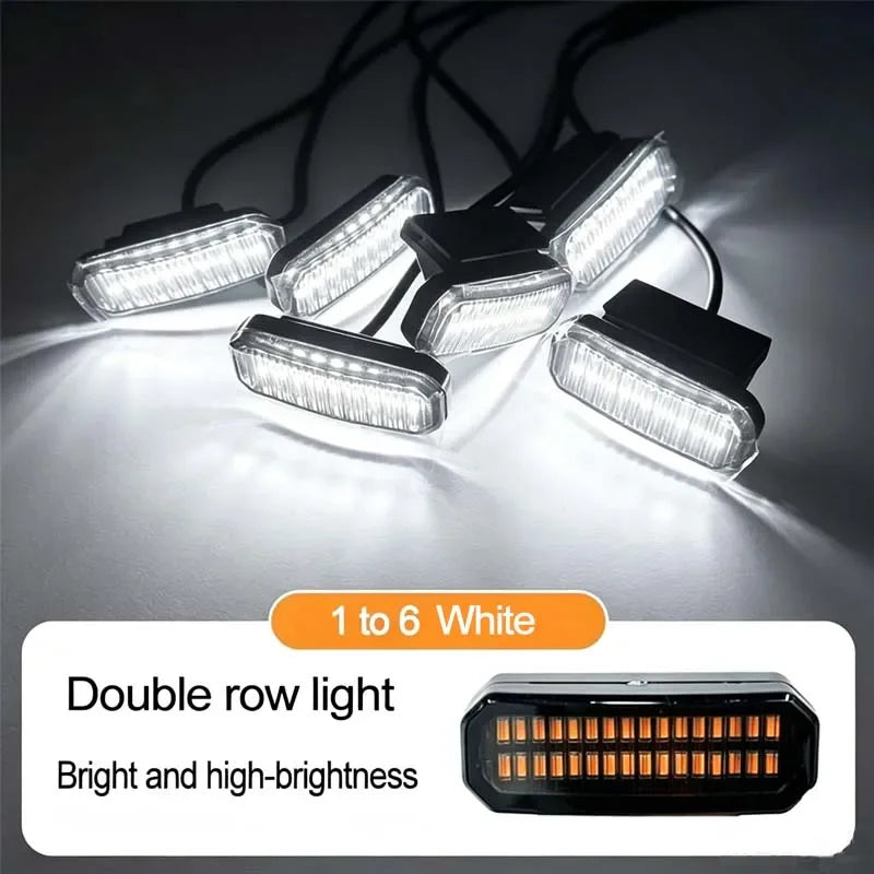 LED Front Grille Light FOR BYD LEOPARD 8 DENZA B8 Car Daytime Running Light Wheel Eyebrow Lamp For Pickup Offroad 12V
