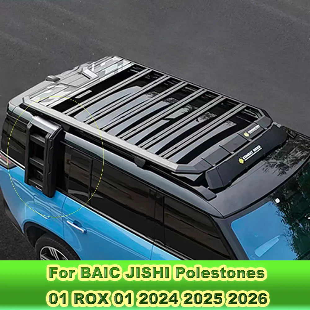Car Foldable Side Door Climbing Ladder Retractable Fit For BAIC JISHI Polestones 01 ROX 01 2024 2025 2026