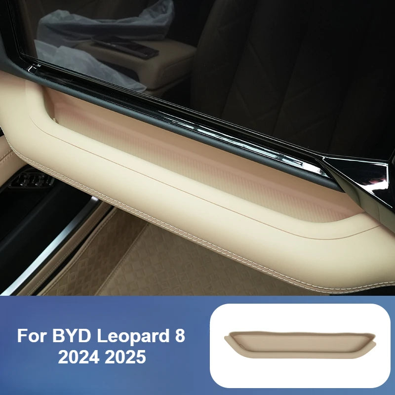 For BYD Leopard 8 2024 2025 Front Passenger Silicone Storage Box Pad Dustproof Console Instrument Organizer Protective Mat