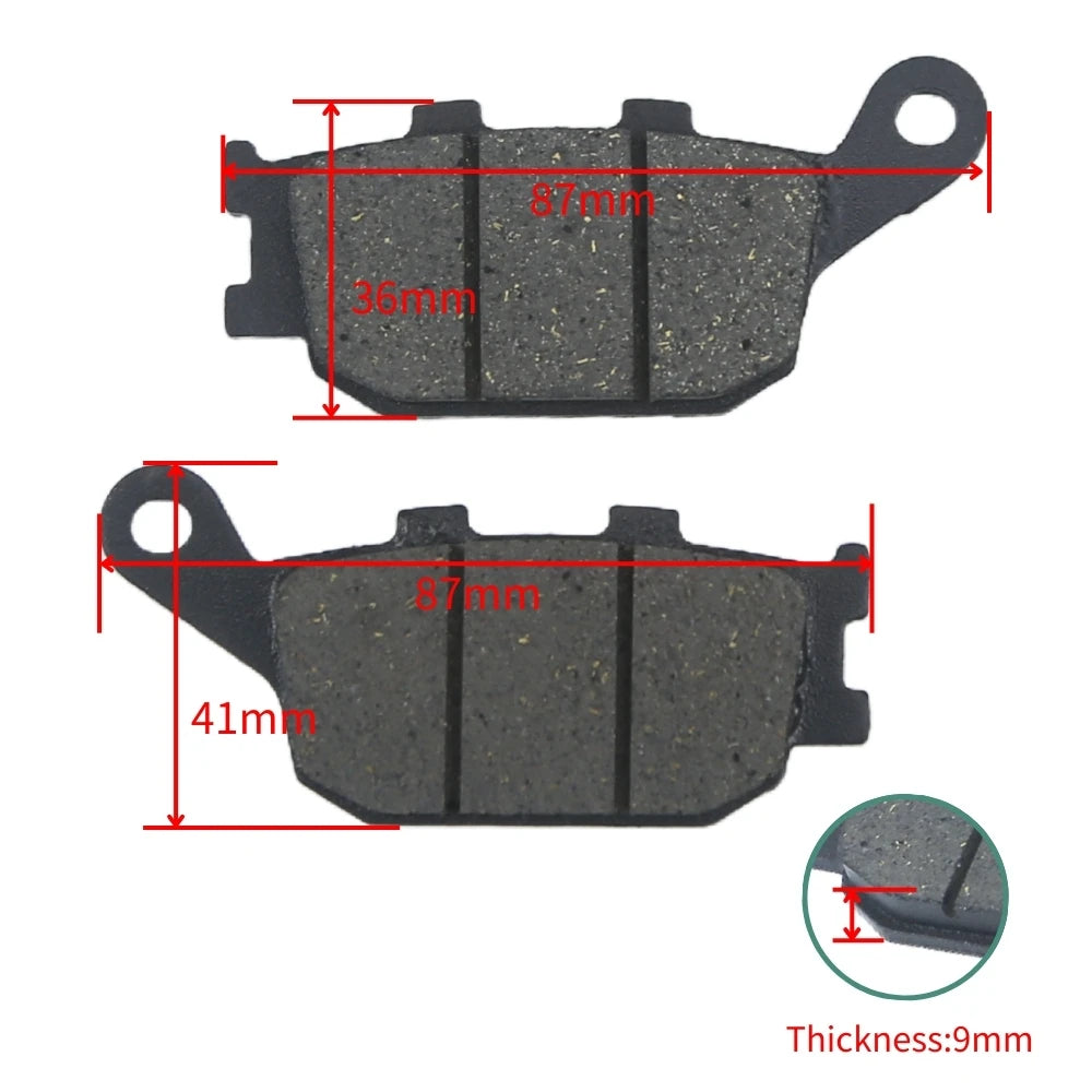 For YAMAHA FZ1 FZS FZ6 FZ8 Fazer 8 YZF R1 R6 R6S YZF600 MT-07 MT-09 FZ-07 FZ-09 FZ-10 XSR700 XSR900 Motorcycle Rear Brake Pads