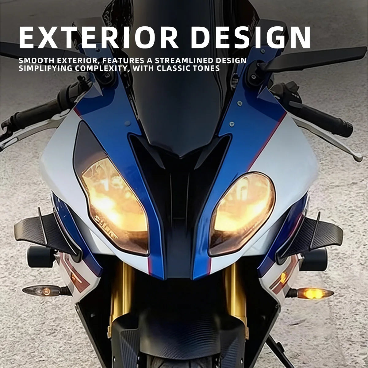 Motorcycle Winglet Aerodynamic Wing Kit Spoiler For Kawasaki Ninja ZX6R YAMAHA ZYF R1 R6 Universal Motor ATV UTV Accessories