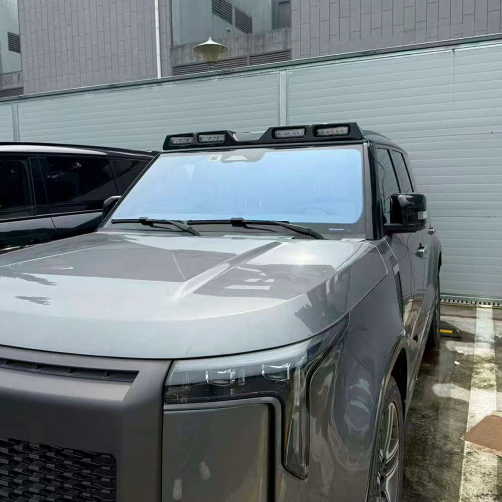 Car Roof Light Fit for BAIC JISHI ROX 01 2024 2025 2026 Outdoor Searchlight  LED Roof Rack Light Spoiler Modified Accessories