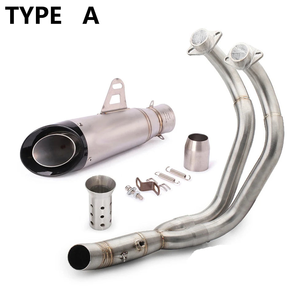 Hot Sale Motorcycle Exhaust Full Systems Pipe Motorcycle Muffler Escape Moto Racing YZF MT07 FZ07 TRACER For Yamaha MT-07 FZ-07