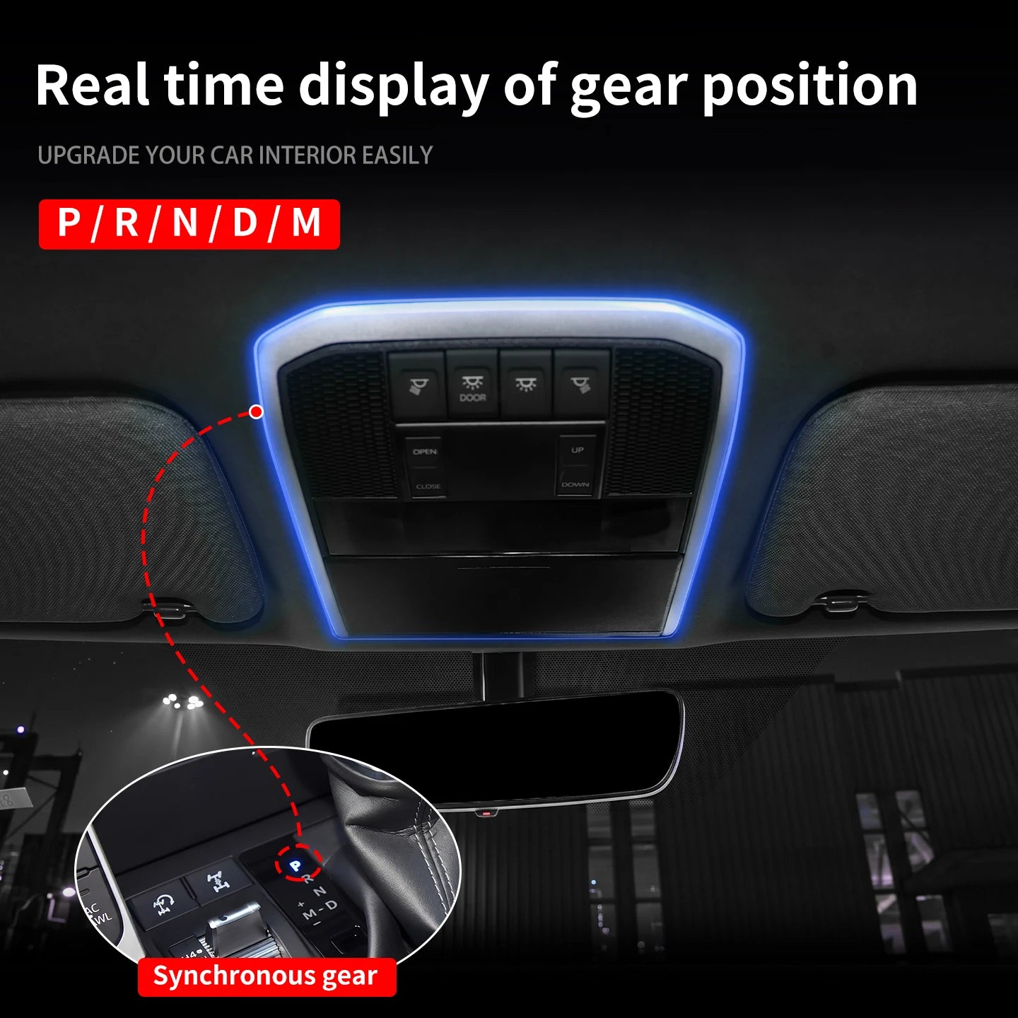 For 2021-2026 2022 2023 2024 Toyota Land Cruiser 300 LC300 Car Interior Roof Ambient Light Strip Decorative LED Atmosphere Lamp