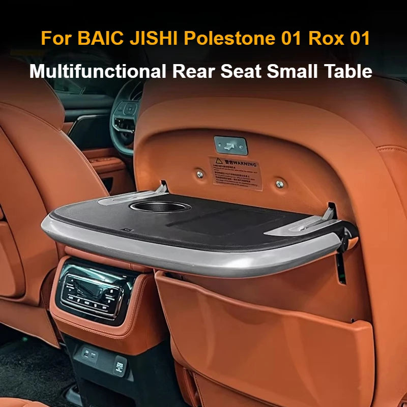 For BAIC JISHI Polestone 01 Rox 01 2023 2024 2025 Second-row Desk Laptop Stand Wireless Charging Panel Interior Accessories