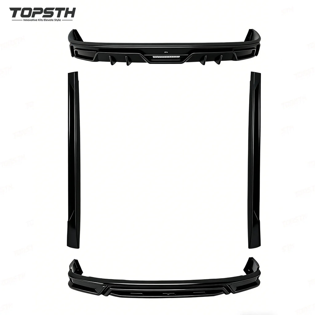 For Leapmotor C10 Front Lip Side Skirts Rear Diffuser Exterior Trim PP Plastic Sports Style Body Kit Accessories