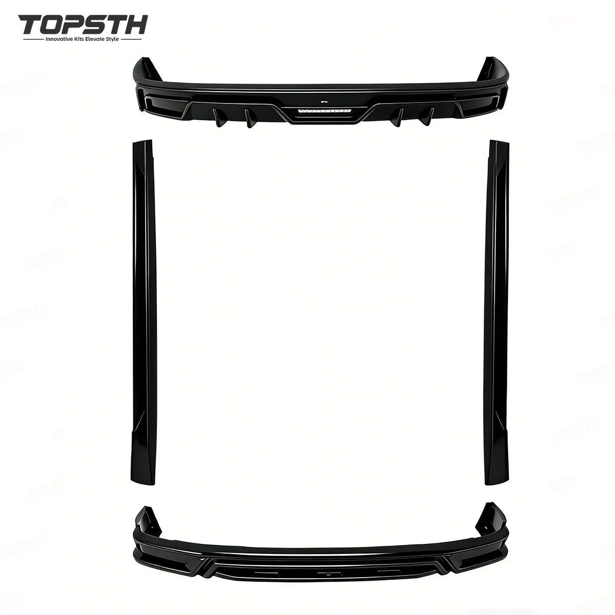 For Leapmotor C10 Front Lip Side Skirts Rear Diffuser Exterior Trim PP Plastic Sports Style Body Kit Accessories