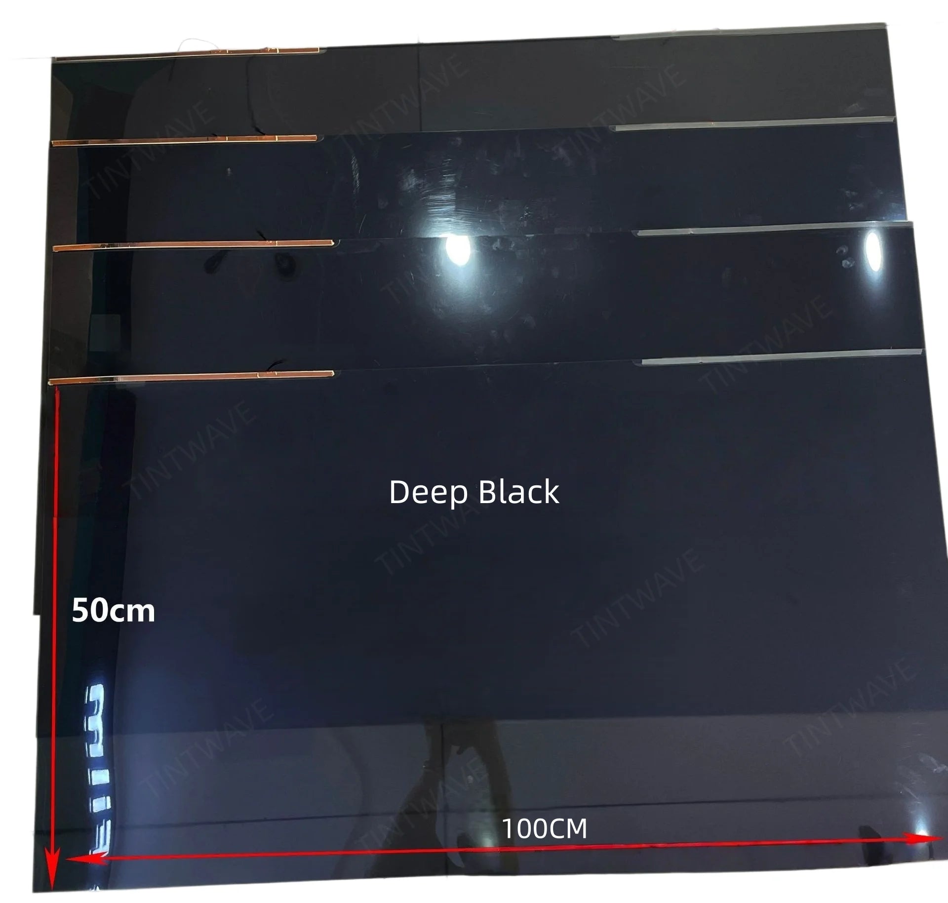 TINTWAVE Deep Black Smart Tint for Car Windows PDLC Smart Film 12V Electric Window Tint Remote Control Privacy Heat UV 2PCS Kit