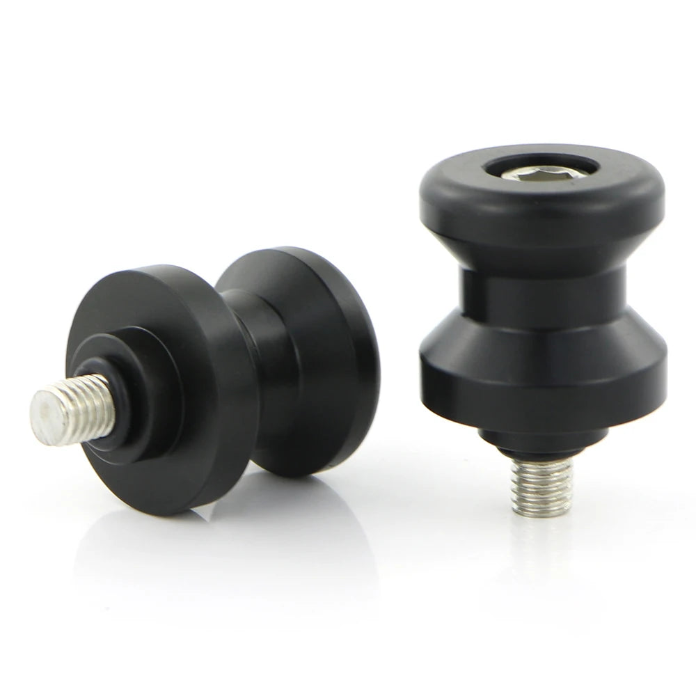 M6 M8 POM Swing Arm Spools Sliders Stand Bobbins Plastic 6mm 8mm Black For Honda Suzuki Yamaha BMW Ducati KTM Triumph Aprilia