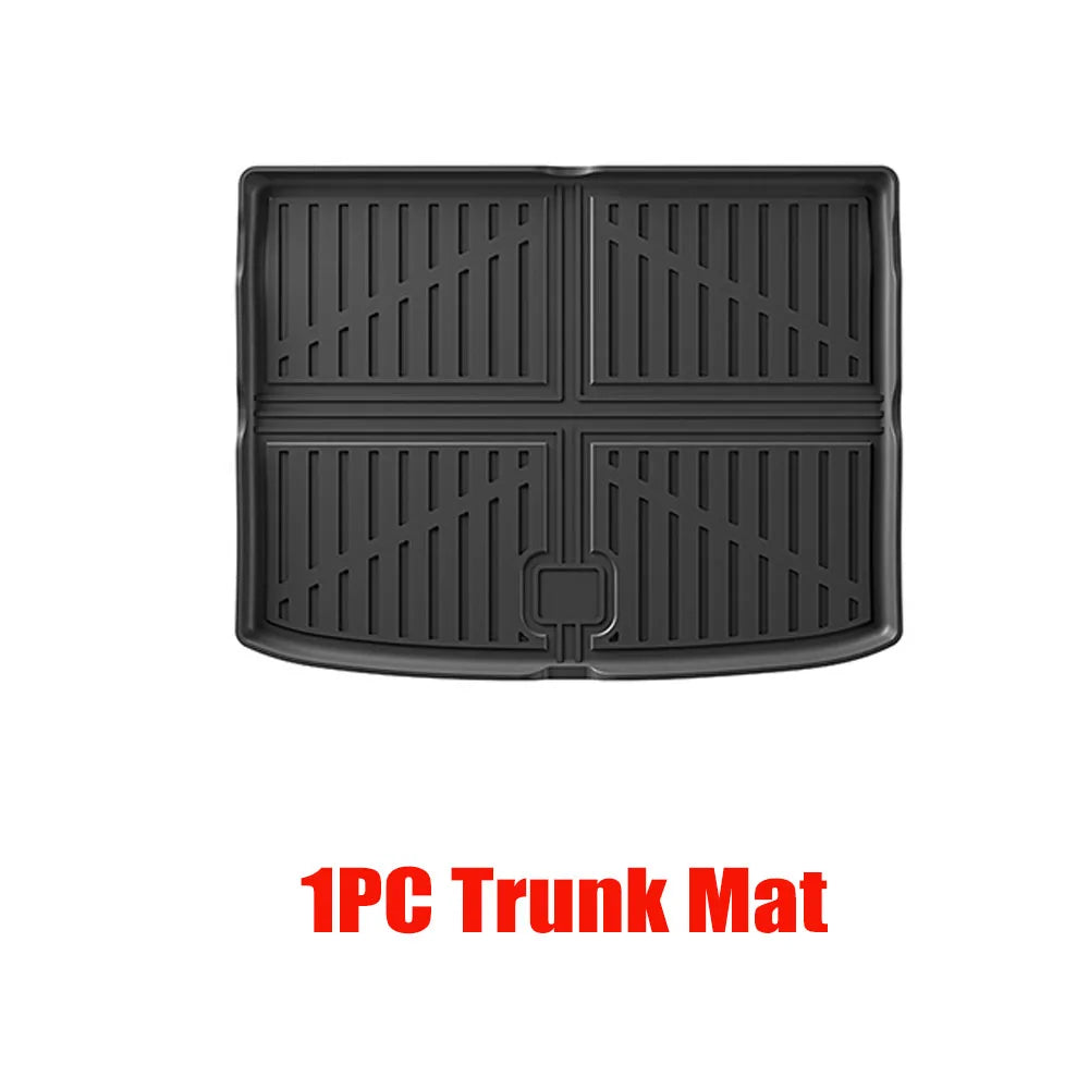 For Audi A3 Sportsback 2024 2025 TPE Floor Mats and Trunk Mats, 3D Waterproof Anti-Slip Backrest Mats (Not for Limousine Models)