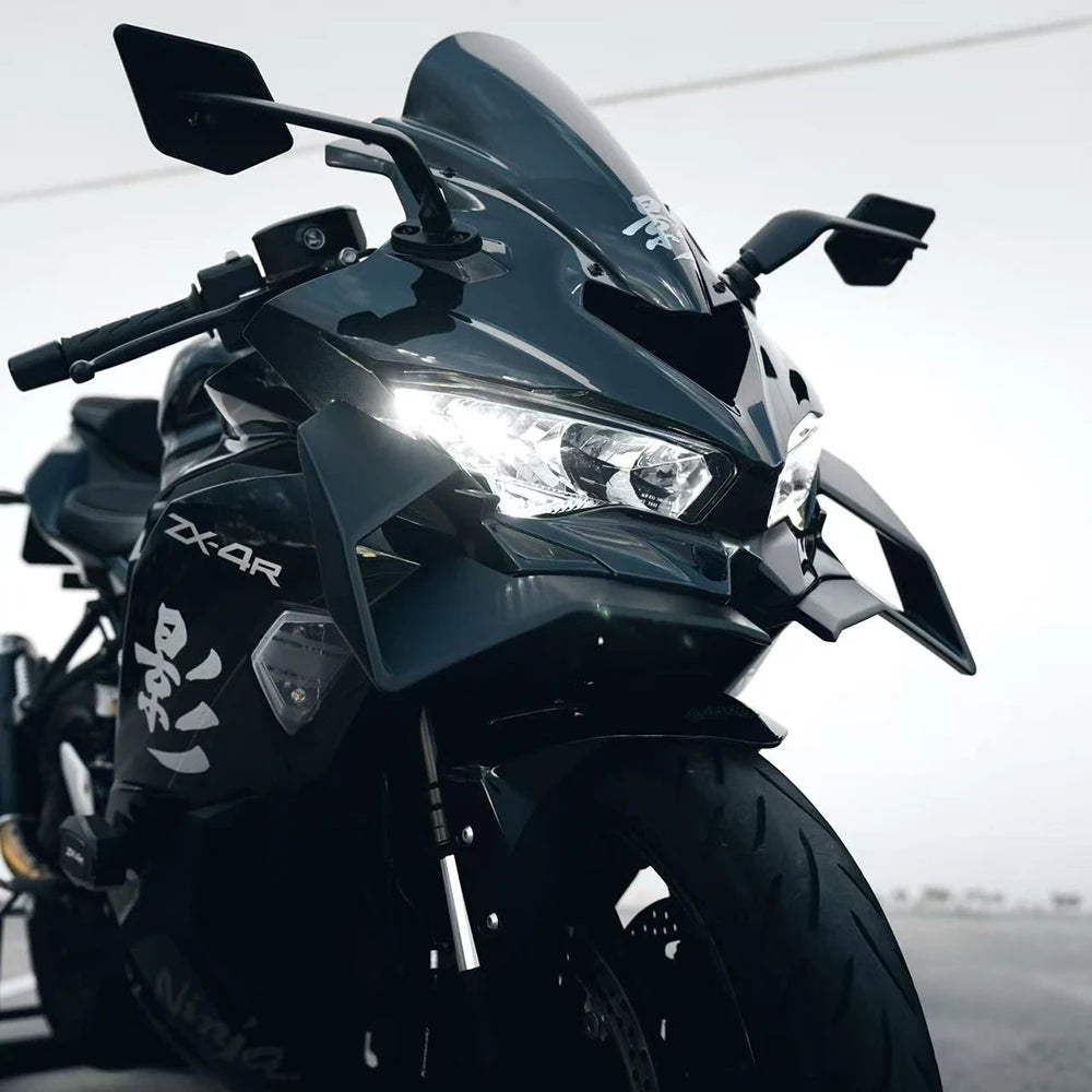 For Kawasaki Ninja ZX-4R GP WING zx4r / zx-4rr 2024-2026 Motorcycle Front Spoiler Winglet Aerodynamic Fairing Kit