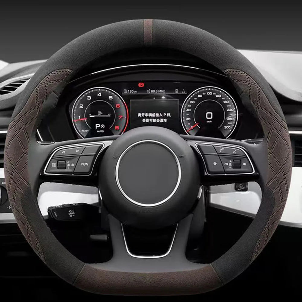 For 2024 2025 BAIC JISHI Polestones 01 ROX 01 steering wheel cover special suede car handle cover for all seasons