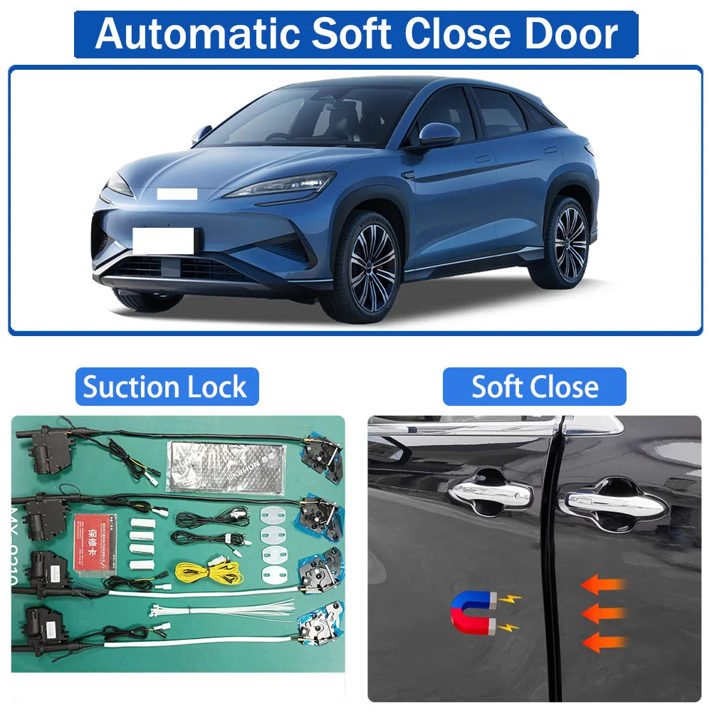 for BYD Sealion 07 EV DM i p DM-i DM-p 2024 2025  Car Automatic Soft Close Door Electric Suction Kit Auto Power Closing System