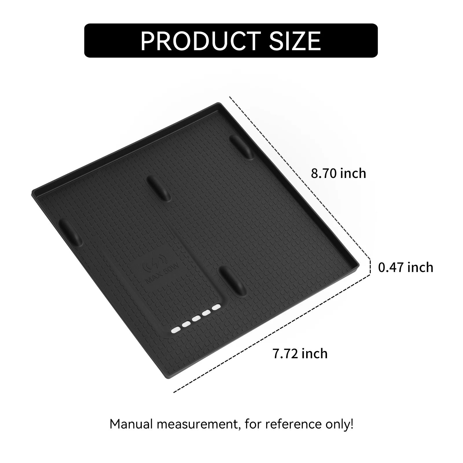 LUCKEASY for BYD Yuan UP/ Atto 2 2025-2026 Button Control Version Wireless Charging Pad Silicone Anti-Slip Mats Car Accessiories