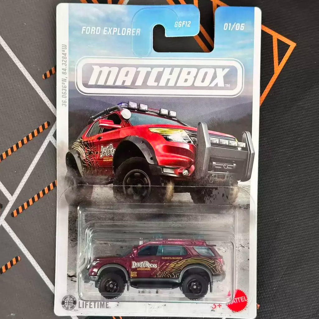 MATCHBOX سيارة مصبوبة 1:64 مجموعة سيارات الطرق الوعرة فورد إكسبلورر جيب لاند روفر تويوتا لاند كروزر نموذج قابل للتحصيل للأطفال 3+