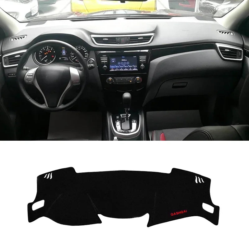 For Nissan Qashqai J11 2014~2024 2025 Car Console Non-slip Mat Dashboard Cover Sunshade Anti-UV Carpets Pad Interior Accessories