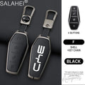 Metal Leather Car Key Case Cover For BYD Song Plus Atto 3 Han EV Yuan Tang DM 2018 Qin Seal Dolphin E2 Auto Keychain Accessories