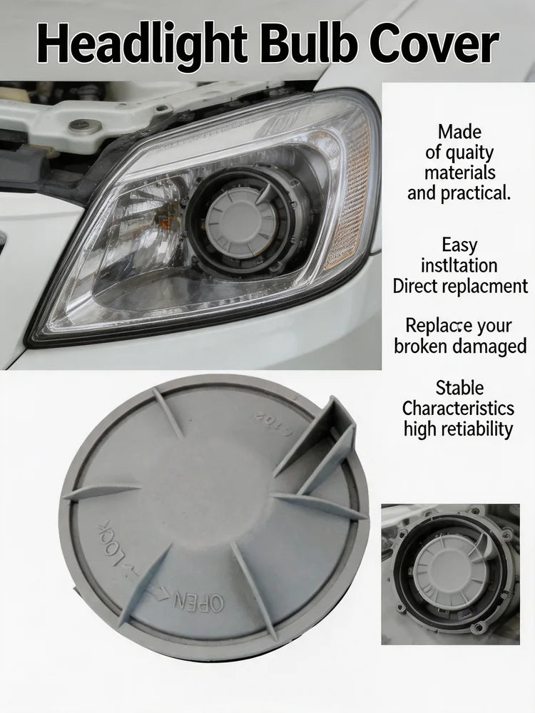 Car Headlight Bulb Cover Plastic Headlight Bulb Cover 10-14 Car Accessories Car Parts Automotive Parts Vehicle Accessories