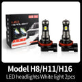 لمبتان LED للمصابيح الأمامية CANbus H11 بقوة 70 واط و12000 لومن عالية ومنخفضة/مصابيح ضباب لسيارة نيسان قشقاي 2 (J11) 2017-2023 2018 2019 2020 2021 2022