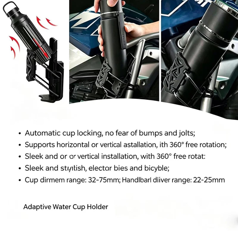 Motorcycle Water Bottle Holder 360° Rotatable For Honda Africa Twin CRF1000L CRF1100L CRF 1100 1000 L 650 Anti-Shake Cup Mount