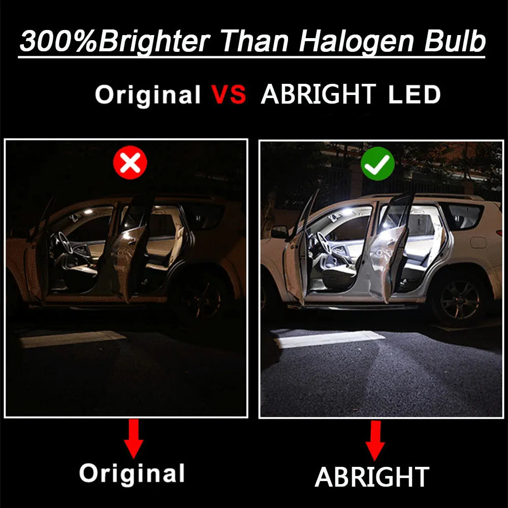 مصباح LED داخلي للسيارة ABRIGHT لسيارات نيسان فيرسا 1 2 نوت 2007 2008 2010 2012 2013 2014 2015 2016 2017 2018 2019 2020 إكسسوارات